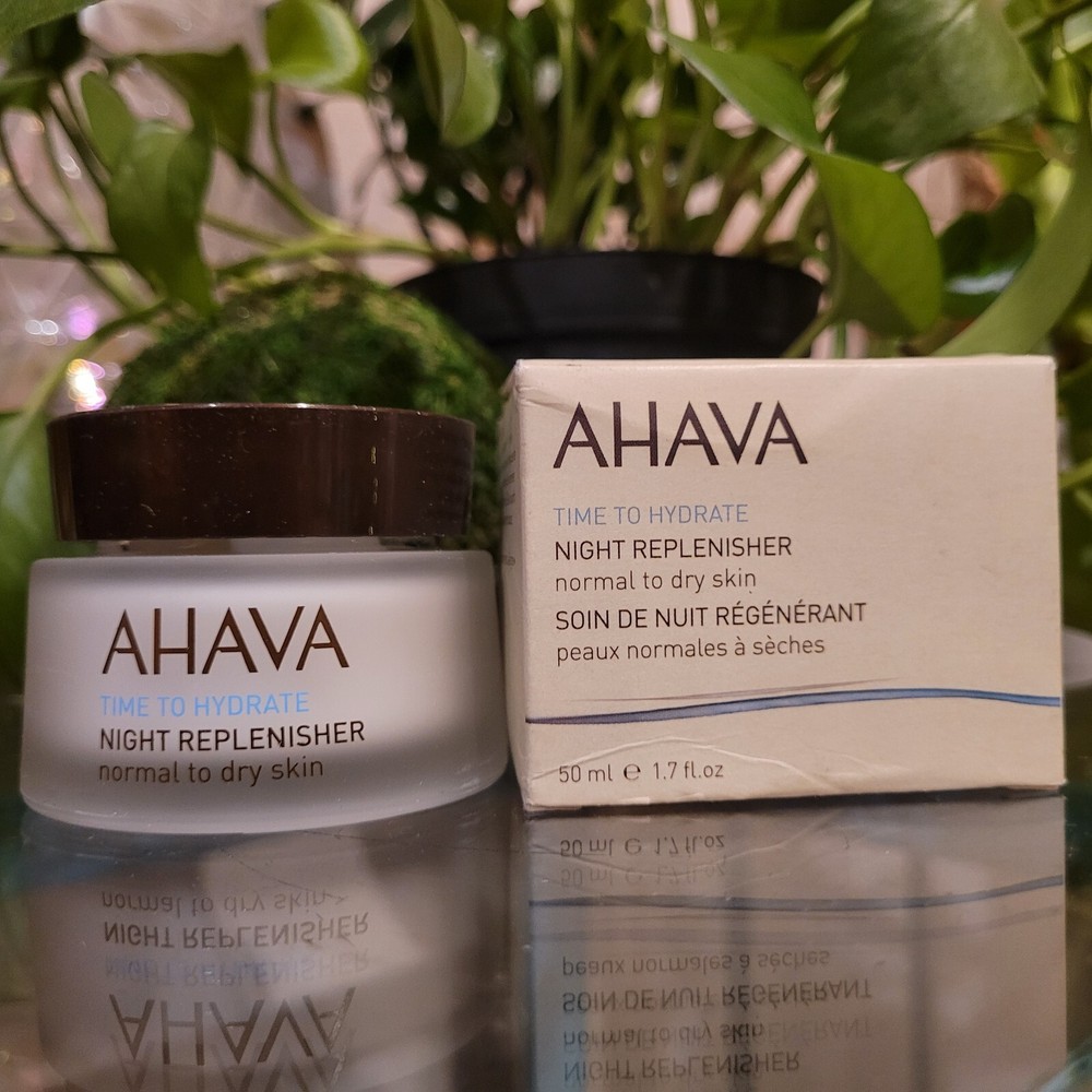 AHAVA Time To Hydrate Night Replenisher Normal To Dry Skin Face Cream 1.7oz