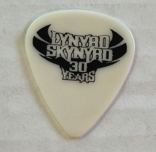 Lynyrd Skynyrd Guitar Pick BAND's 30th ANNIVERSARY Tour Plectrum 30 YEARS