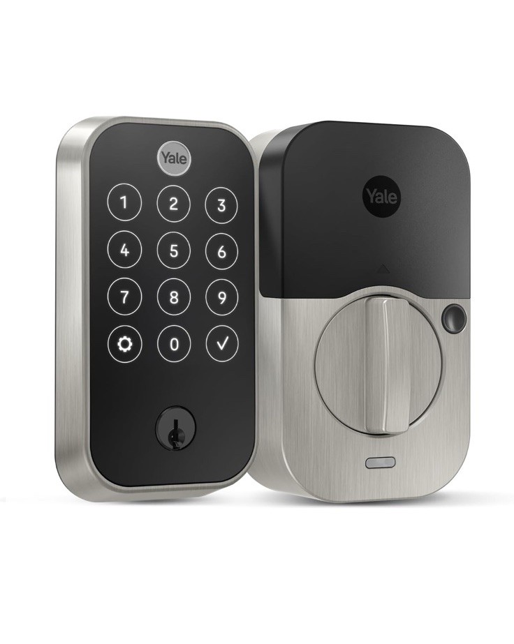 Yale Satin Nickel 2 Touch Biometric Deadbolt Lock
