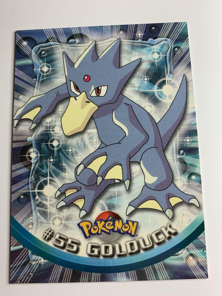 1999 Topps Pokemon TV Animation Green Logo #55 Golduck FREE COMBINED SHIP