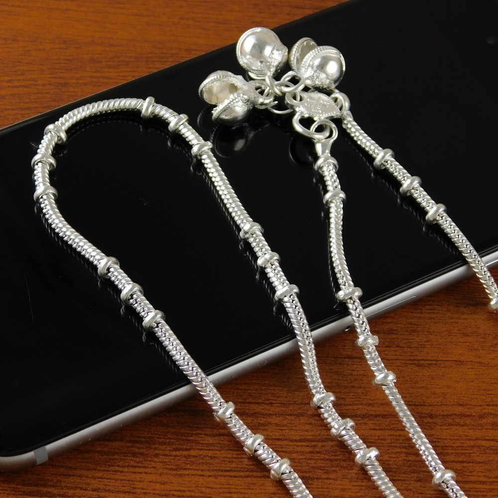 American Girl Daily Wear 925 Silver Plated Anklet Payal Fashion Ankle Bracelets