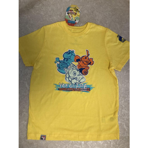 Pokémon WCS2023 YOKOHAMA JAPAN Limited Yellow T-shirt Nyaohha Kwassu Hogeta