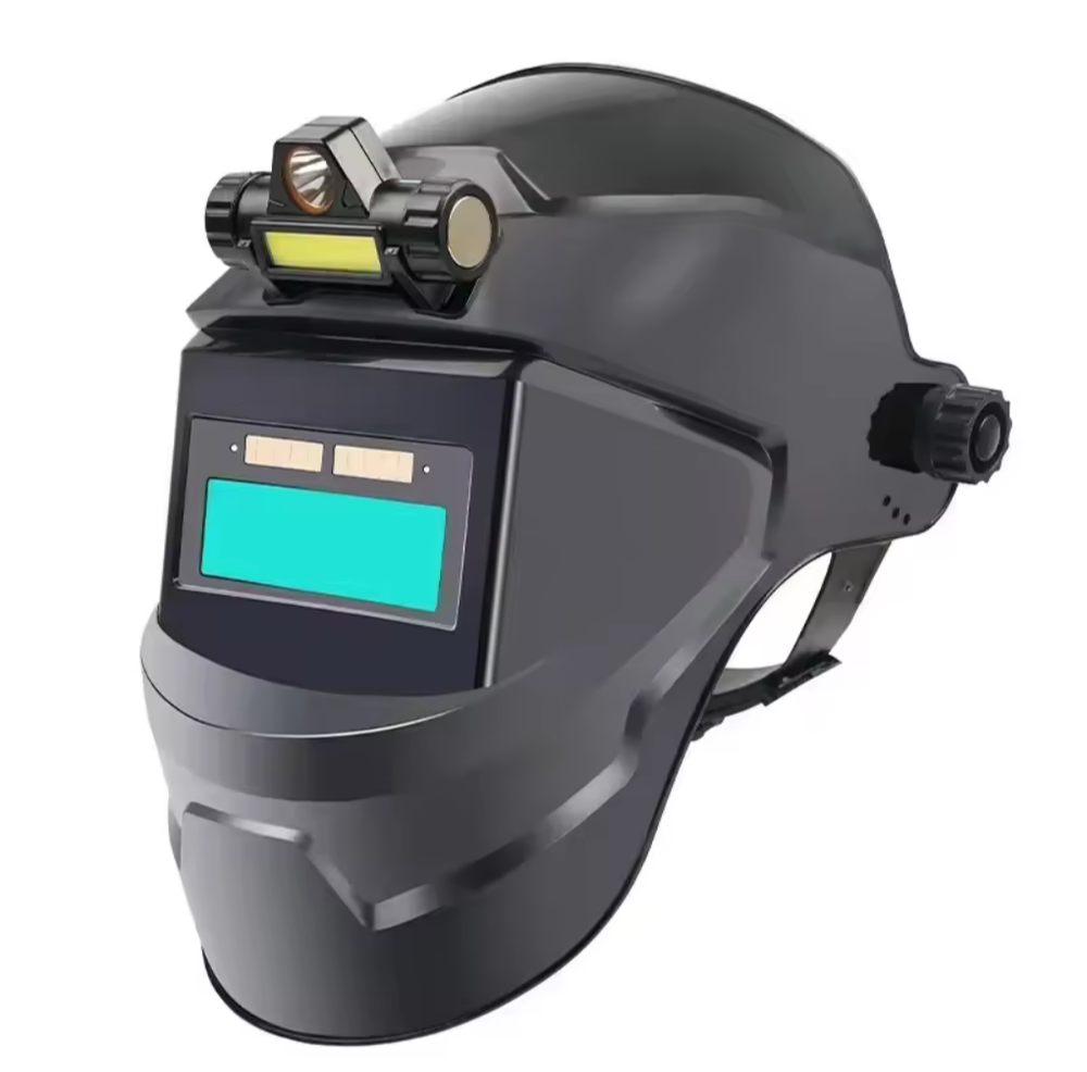 Solar Powered Auto Darkening Welding Helmet - Large View, True Color, High Temp