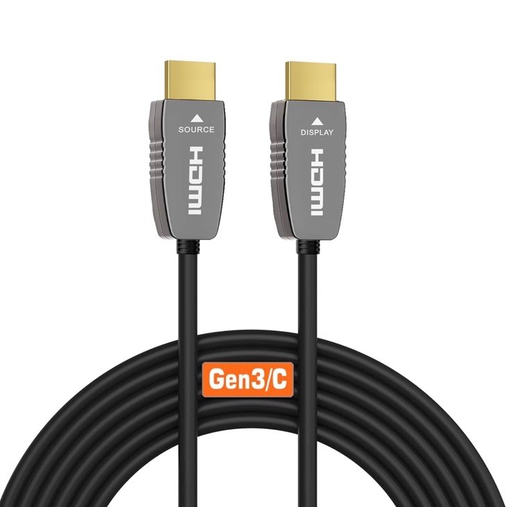 8K HDMI Fiber Optic Cable 25ft CL2 Rated 48Gbps 8K60Hz 4K120Hz