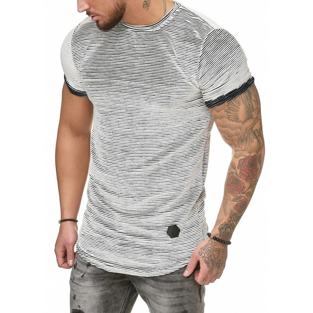 European And American Slim Striped Bottoming Shirt