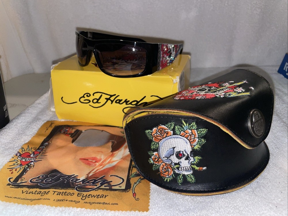 Ed Hardy New Womans Sunglasses ~ Beautiful Ghost EHS 004