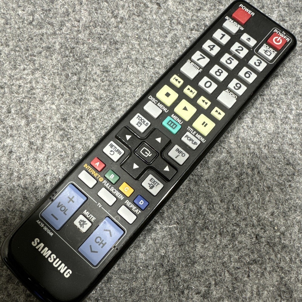 AK59-00104R OEM Remote Samsung Bd-C5500 Bd-P1600 Bd-D5700 DVD Blu-Ray Player