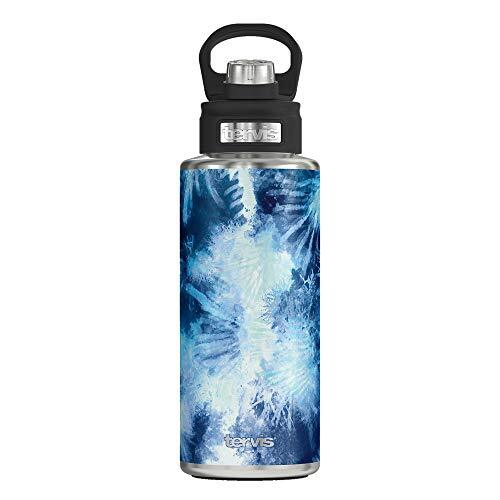 Blue Haze Tie Dye Triple Walled Insulated Tumbler Travel Cup Keeps Drinks Col...