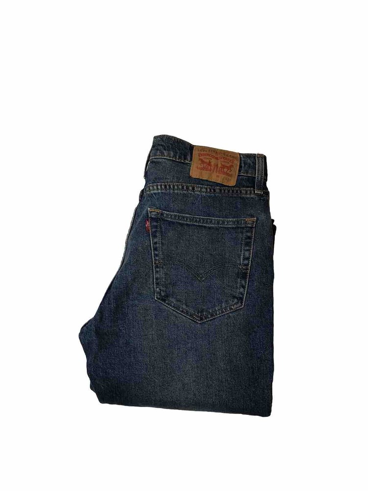 Levi's 516 Men's Straight Leg Jeans Pants Blue Size W33 L32 Zip Fly