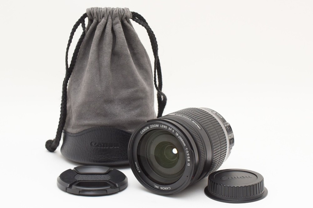 Canon EF-S 18-200mm F/3.5-5.6 IS Zoom Lens [Excellent+++] From JAPAN #2493