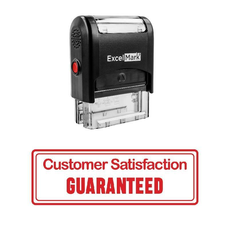 Customer Satisfaction GUARANTEED Stamp - Self-Inking / Red-image