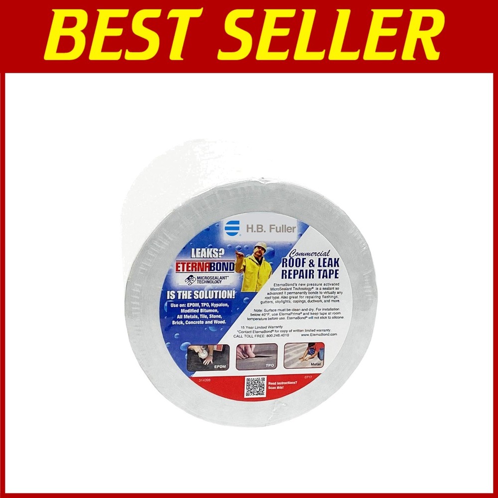 Durable Roof Seal Repair Tape | White MicroSealant | 12