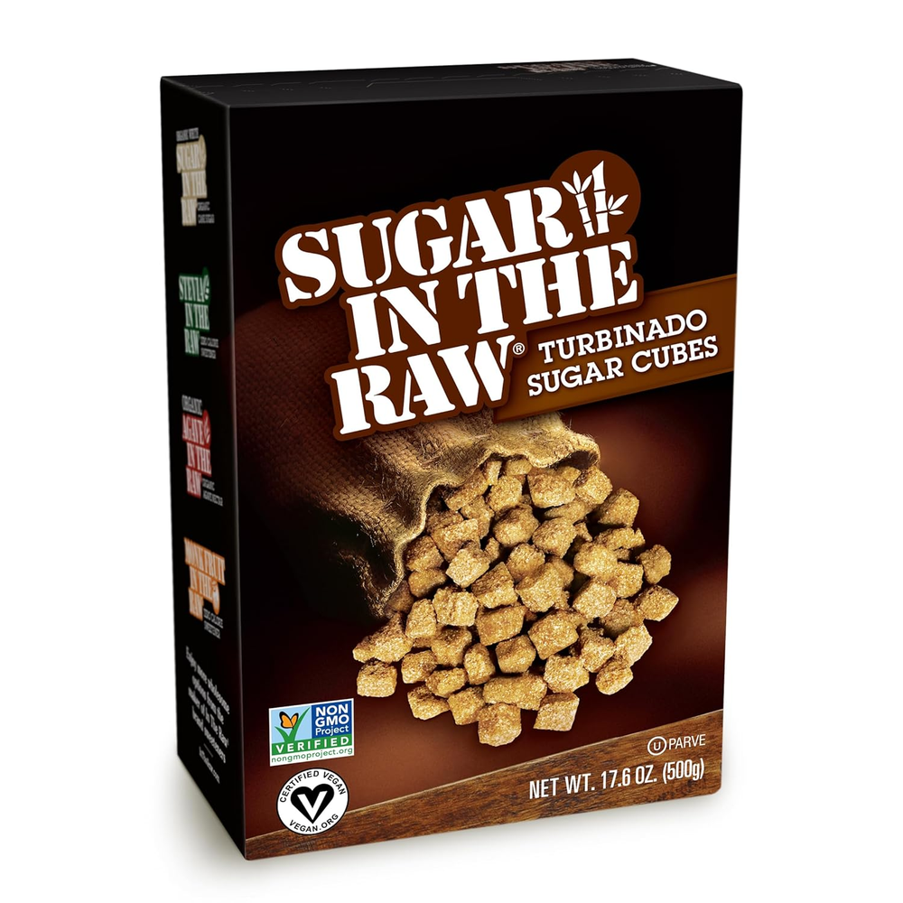 Sugar in the Raw Granulated Turbinado Cane Sugar Cubes, No Added Flavors or Eryt