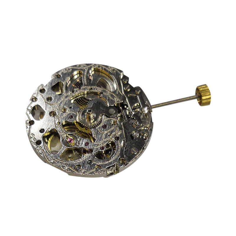 Hollow Out Automatic Winding Movement 3 Hands Miyota 8205 Watch Parts