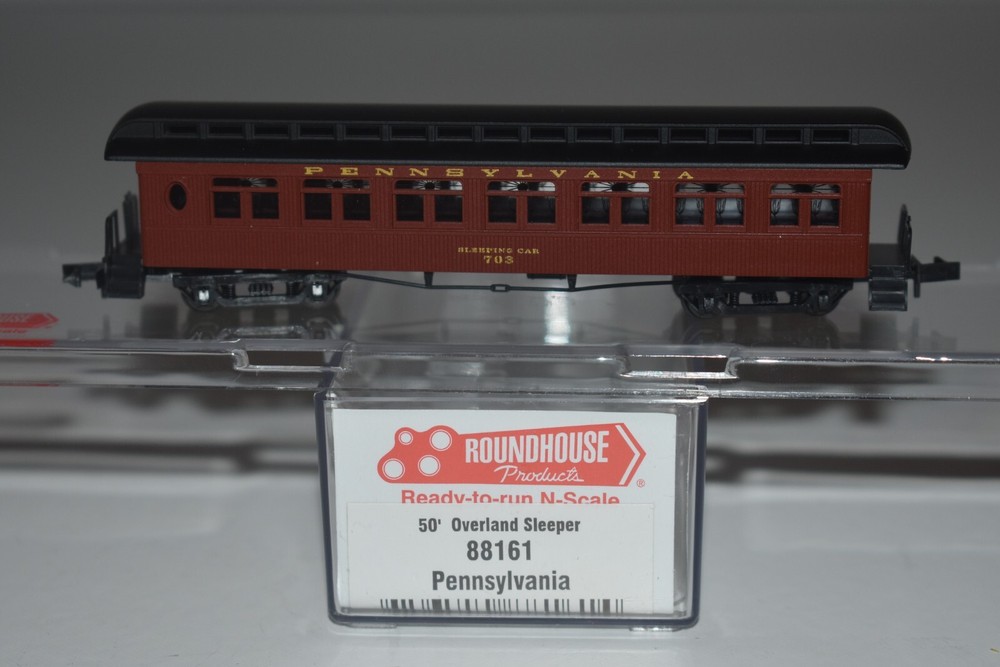 N Scale Roundhouse 88161 Pennsylvania 50' Overland Sleeper 703 C48242