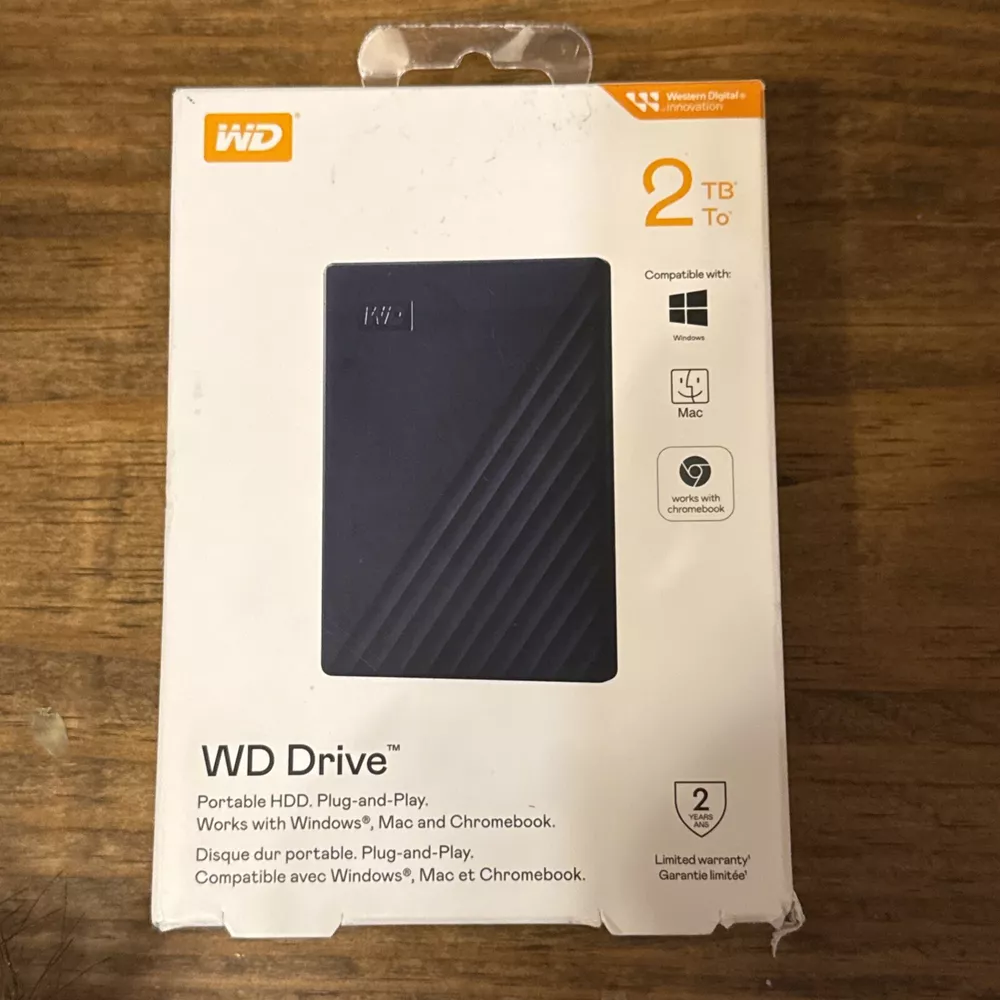 Western Digital WDBB7B0020BBL-WESN External 2TB Hard Drive