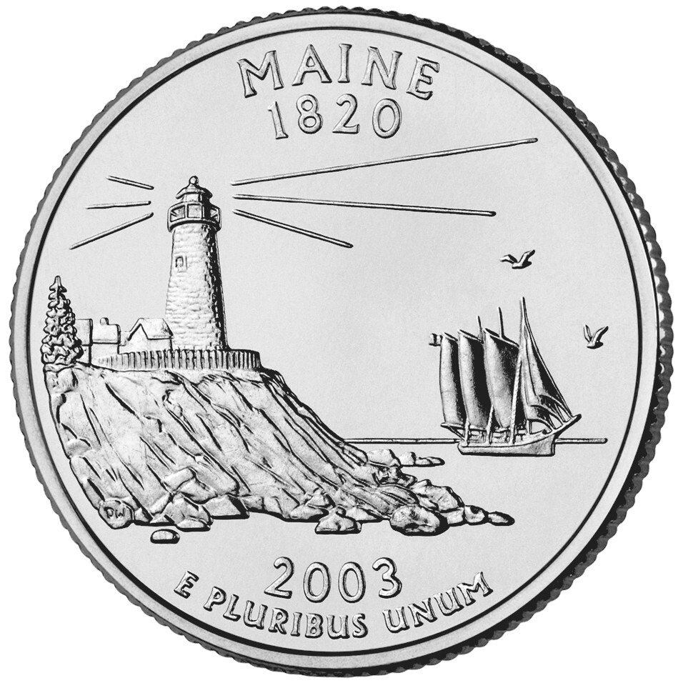 2003-D - Maine - U.S. State Quarter- UNC from US Mint