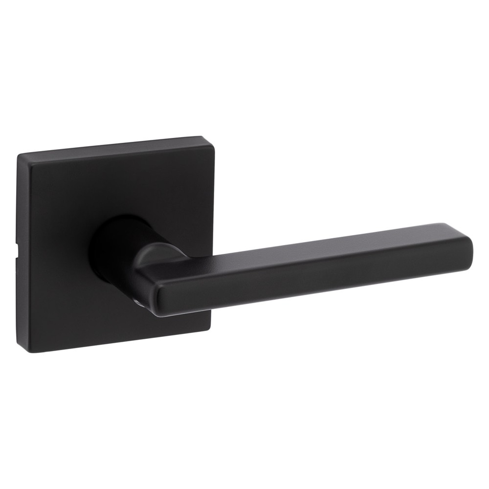 Kwikset 720HFLSQTV1 Halifax Black Passage Door Lever Set