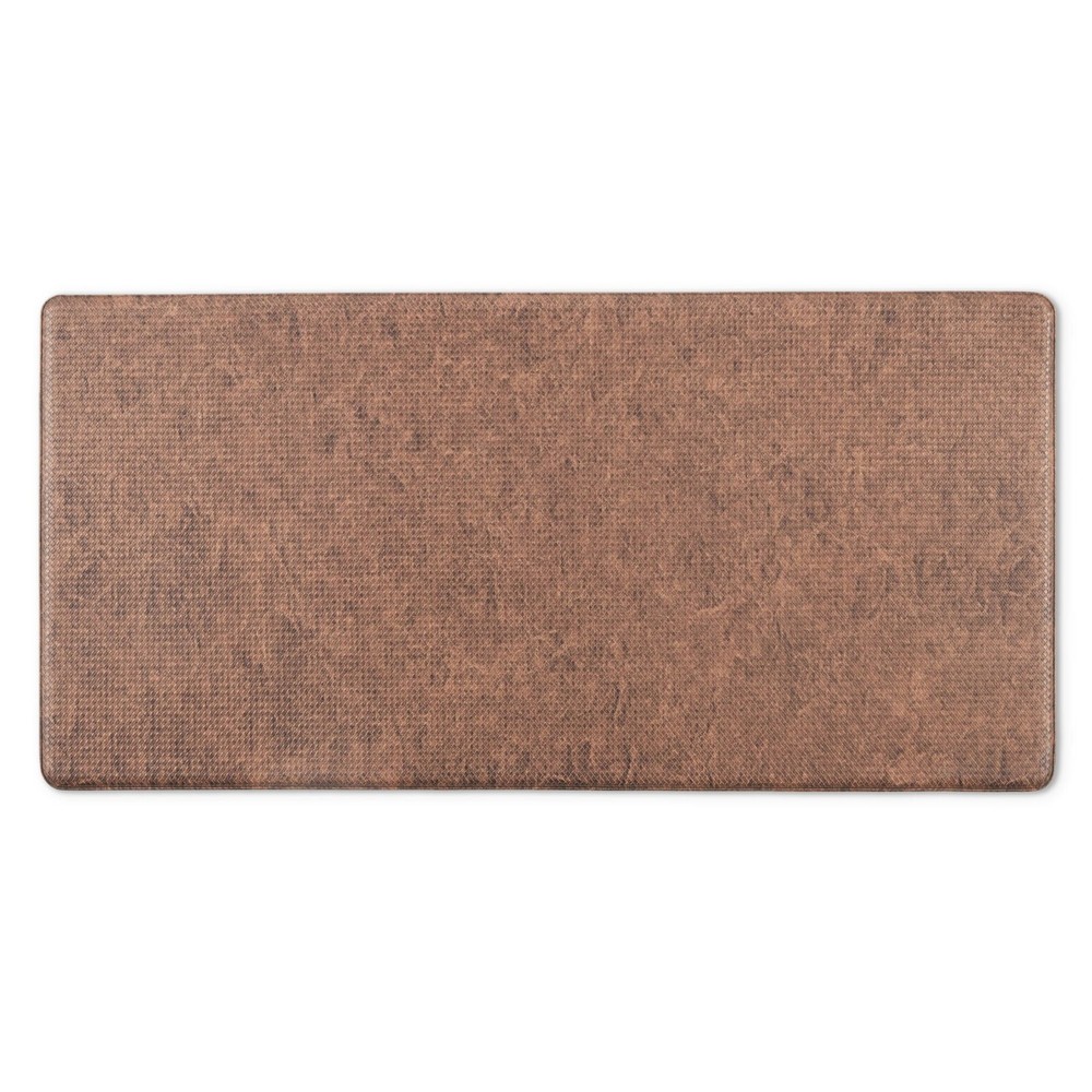 Modern Tan Washed Paper Kitchen Mat 20x41 Inches Non-Slip Floor & Door Mat 1-Piece
