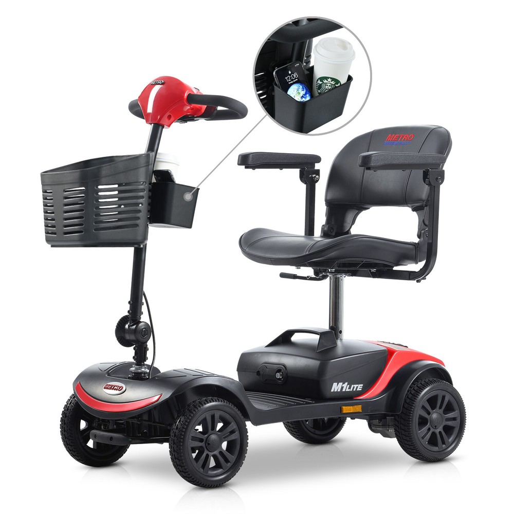 Total New Foldable Perfect Travel Transformer 4 wheel Electric Mobility Scooter