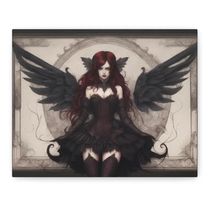 Fantasy Wall Art Nightfall Seraphim for Home Decor Lovers