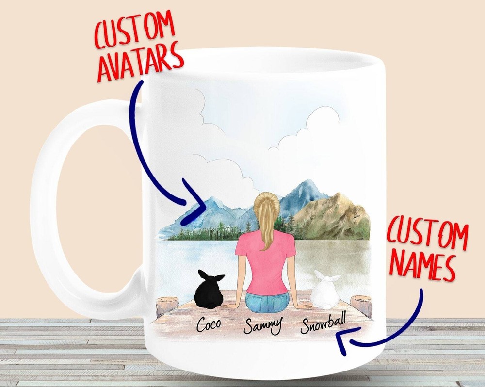 Custom Rabbit Mom Mug Rabbit Mom Gift Best Rabbit Mom Gift For Rabbit Mom Rabbit