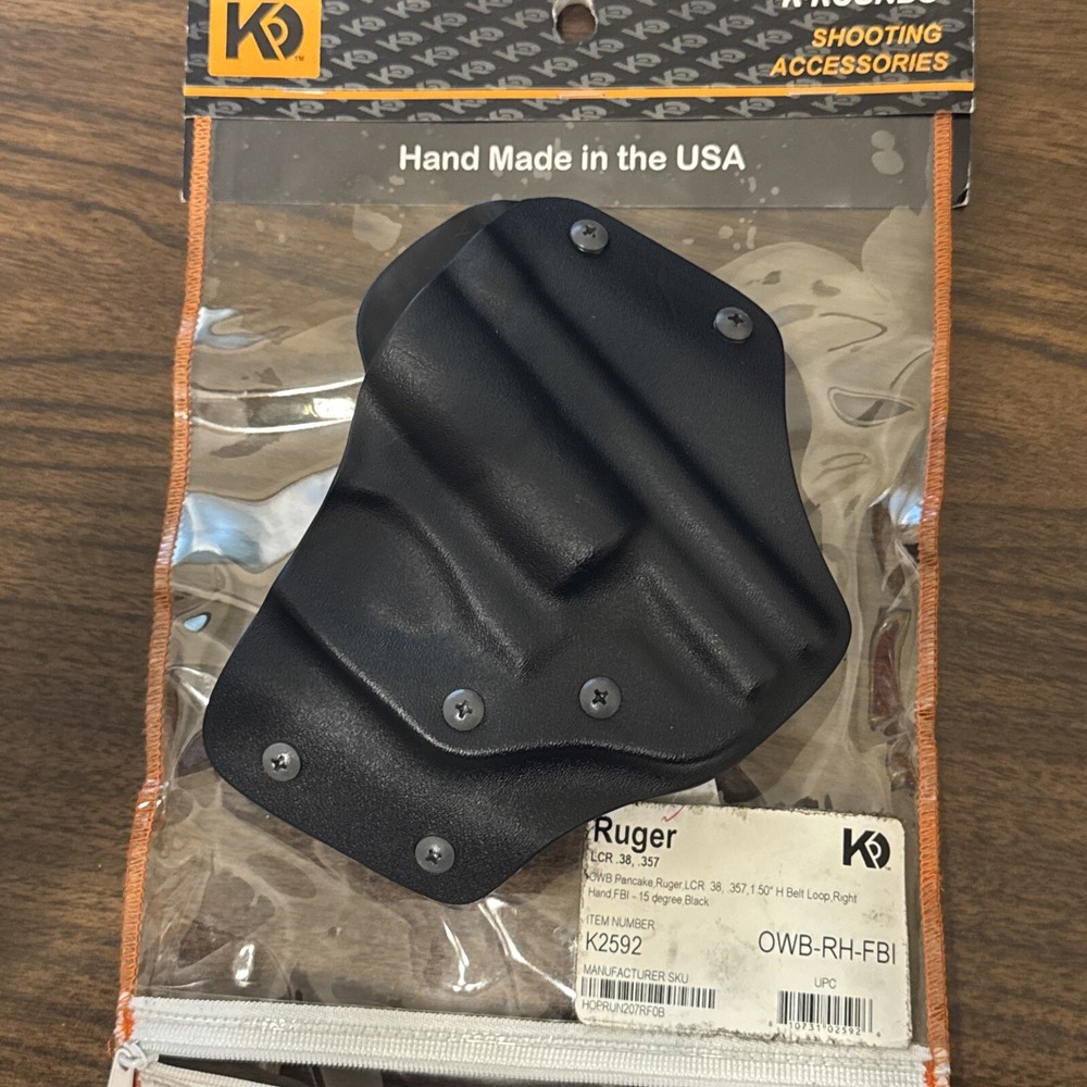 K Rounds Ruger LCR OWB Pankcake Holster RH