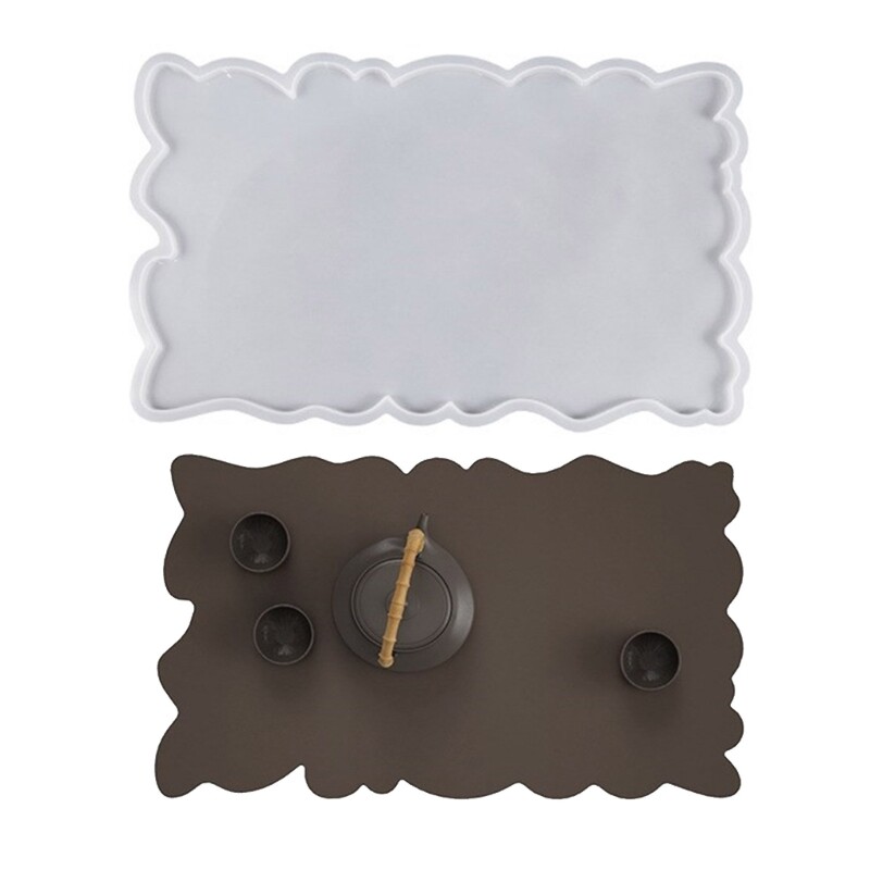 Jewelry Dish Molds Jewelry Tray Moulds Irregular Rectangle Resin Casting Moulds