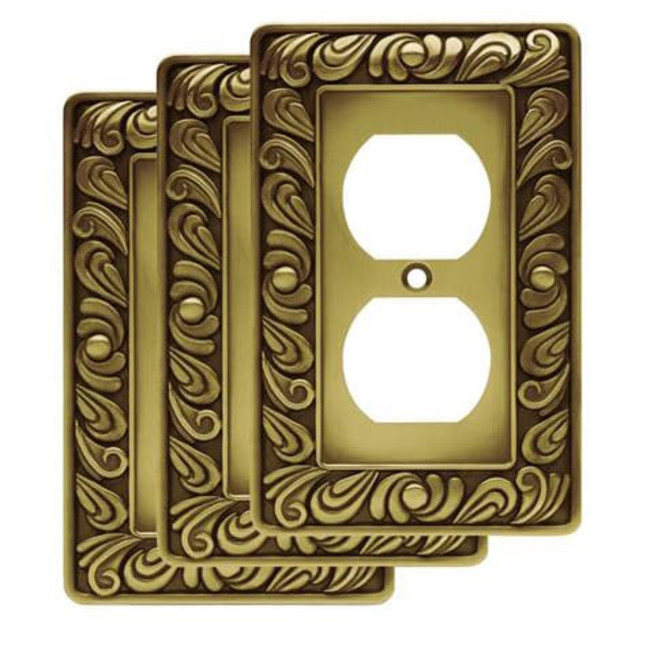 Franklin Brass W10110V-R Paisley Single Outlet Wall Plate Cover