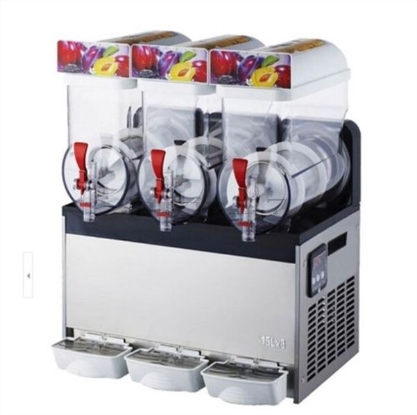 Commercial New Slushy Making Machine Frozen Drink/ Slush 3 Tank 15*3 xz