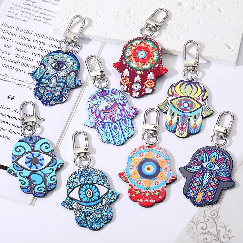 Figurine Keychain Evil Eye Resin Multicolor Modern Small Novelty Carved Decor