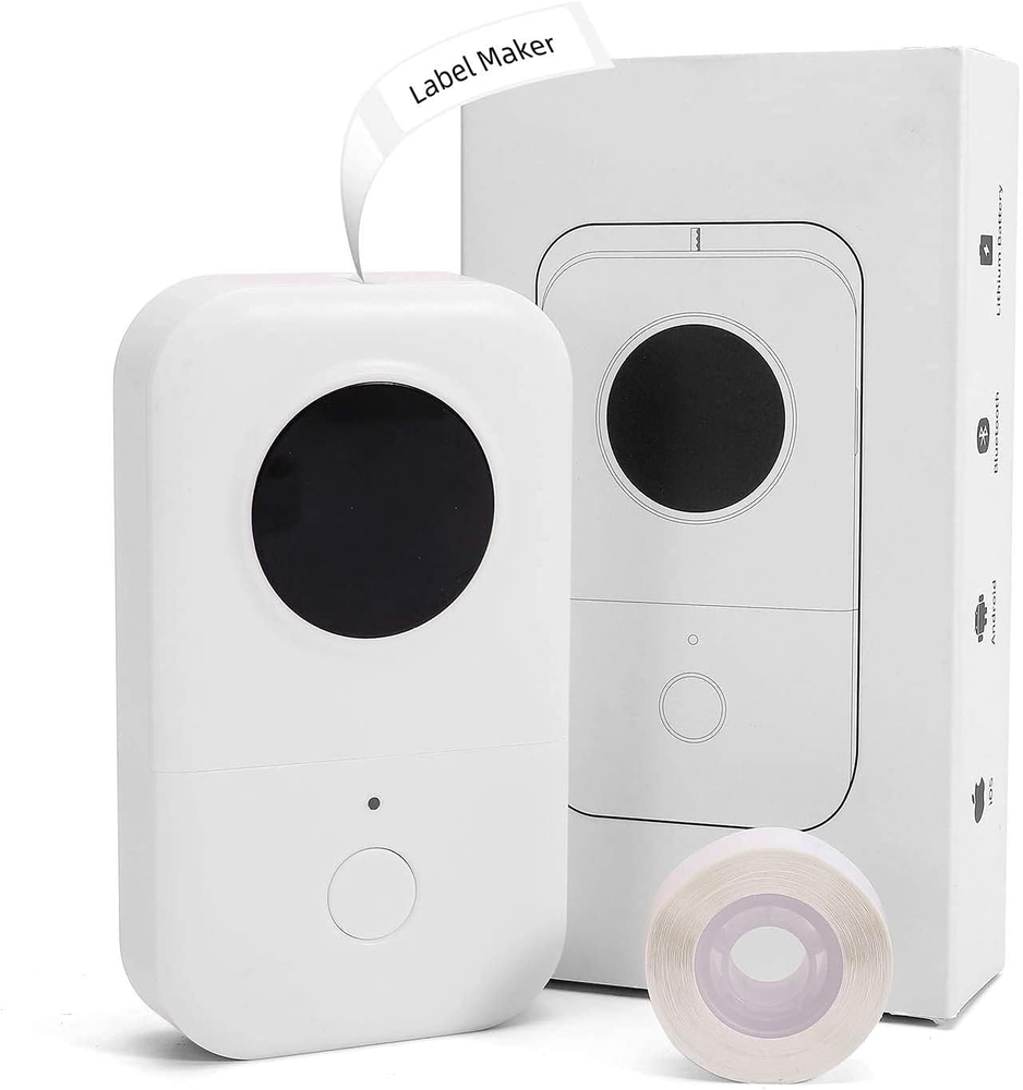 Portable Bluetooth Wireless Small Thermal Sticker Maker With Tape Lightweight ✅