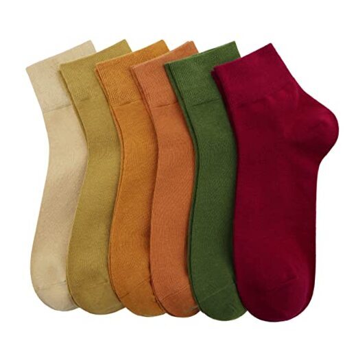 Women's Cotton Socks, Soft Thin Breathable Moisture Wicking 6-11 Multicolor 2