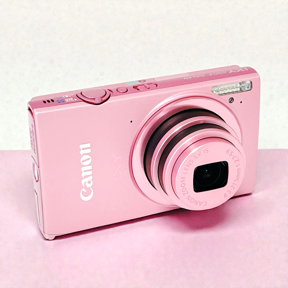 [Near Mint] Canon IXY 430F Pink 5x zoom Wi-Fi 16.1MP Digital Camera From JAPAN