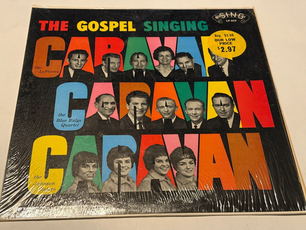 The Gospel Singiong Caravan LP-555 Gospel Vinyl Record Album LP  22G22