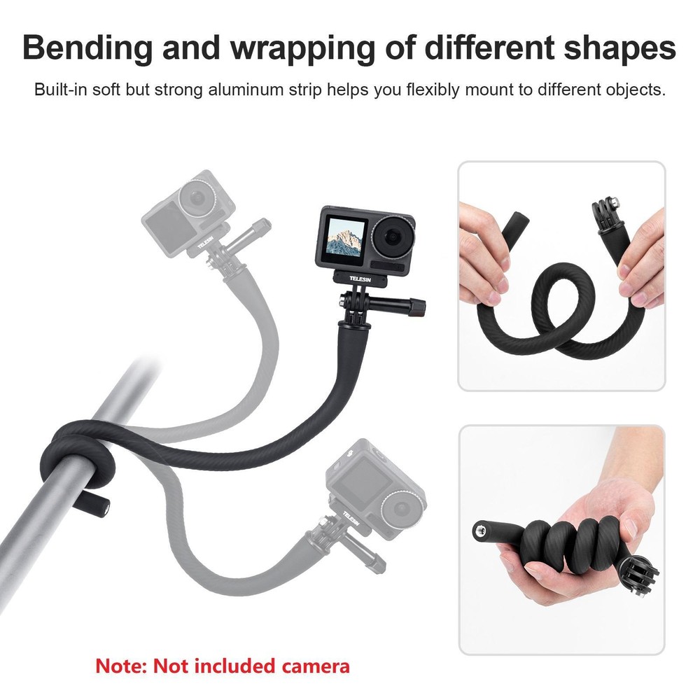360° Adjustment Phone Holde Selfie Stick Tripod Camera Mount Durable Adapter