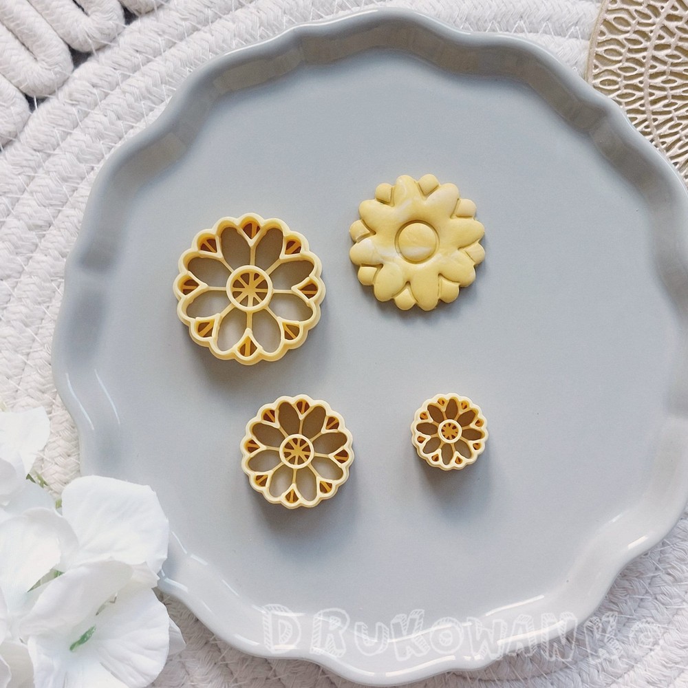 Flower Petal Nature Spring Tulip Rose 9 Polymer Clay Cutter For Earring