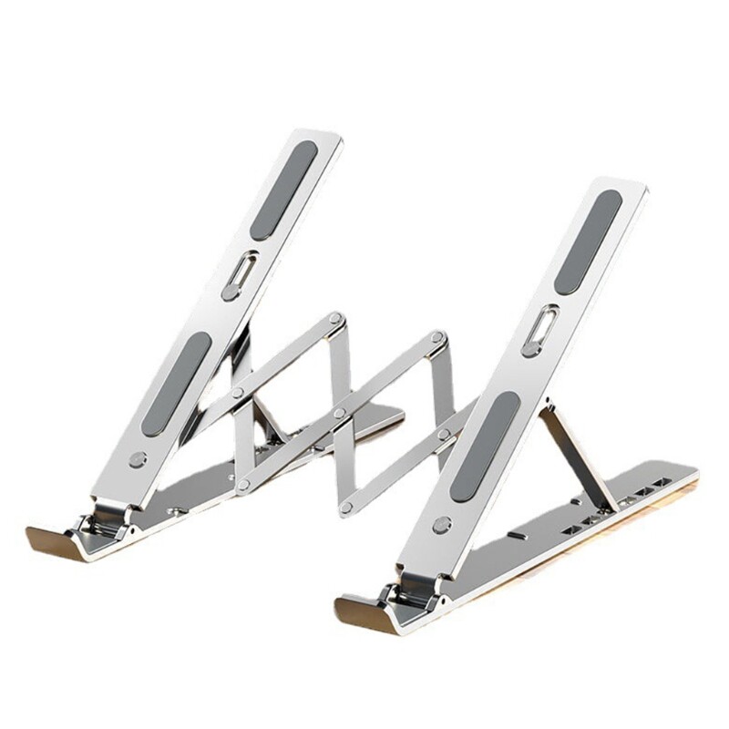 Foldable Aluminum Alloy Laptop Stand for Cross-Border Cooling and Ergonomic Use  -image