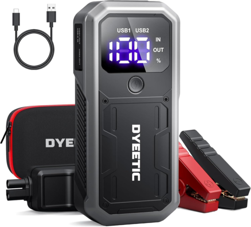 Car Battery Jumper Starter - 3500A Peak Jump Start Pack for up to black