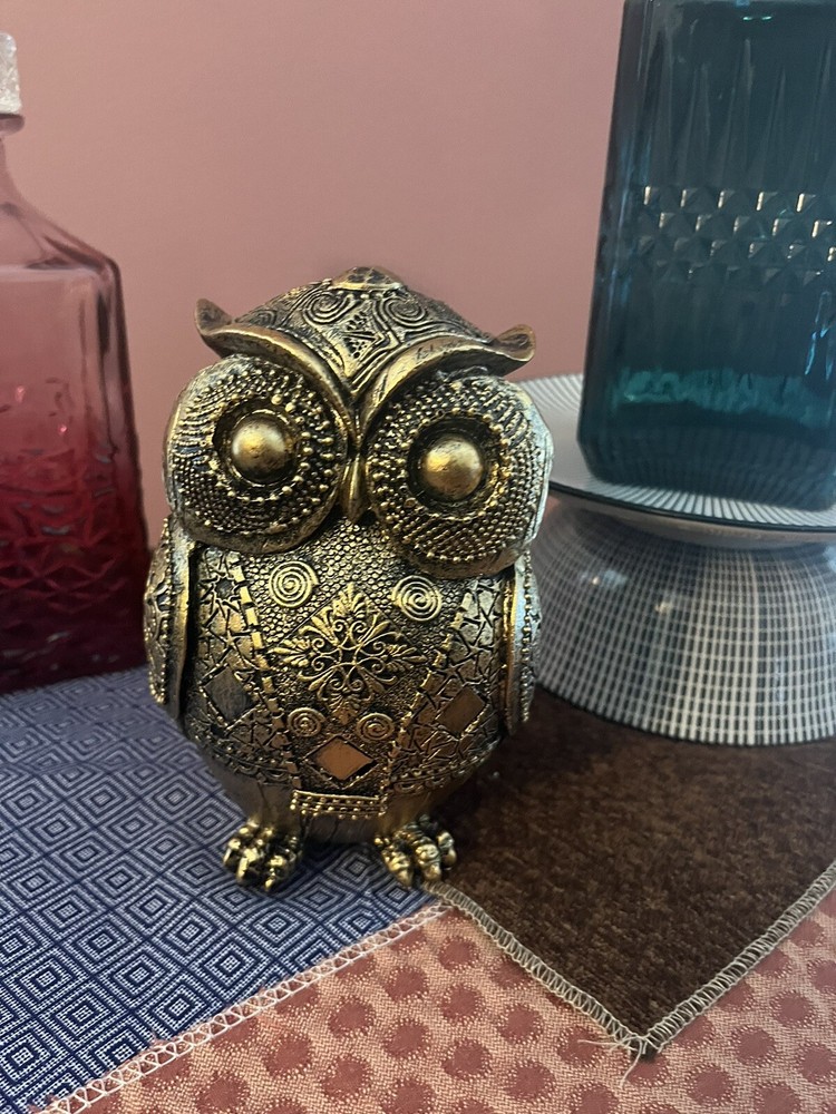 Steampunk Artemis Owl Coin Bank Breakable Bubo Clash Of The Titans NWT