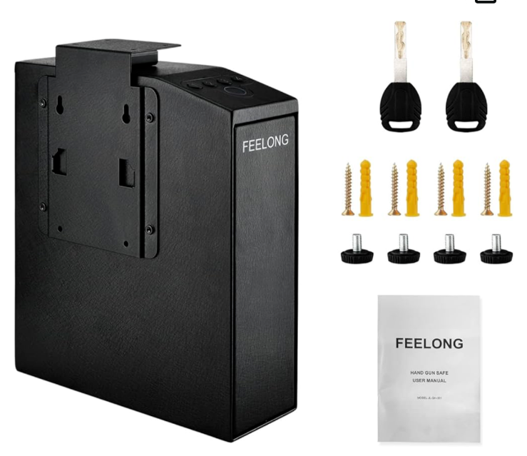 Biometric Slider Handgun Safe with Fingerprint Feelong JL-QH-001-image