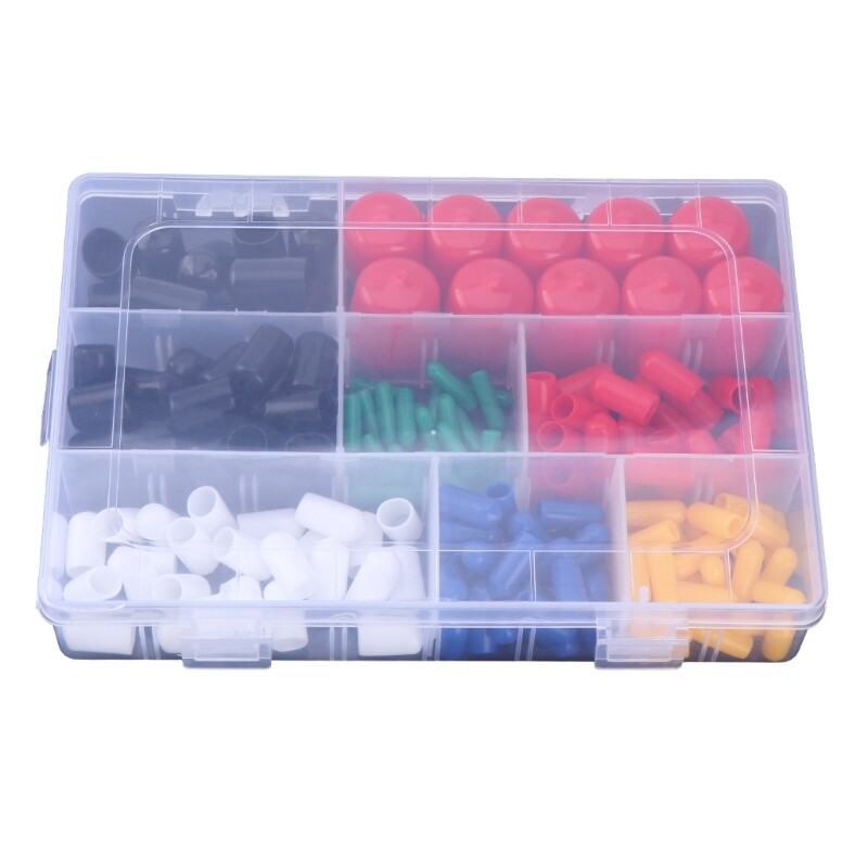 Upgraded Rubber Caps set Assort Size Rubber Caps PVC Caps for Screw & Rod