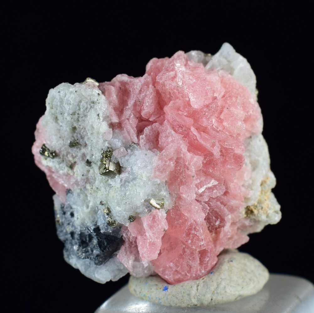 1.5ms Rhodochrosite Fluorite Pyrite China Crystal Rhombohedral Miniature Specimen RB629  