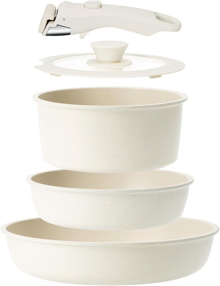 Non-Stick Aluminum Cooking Set: 5 Pieces, Dishwasher & Oven Safe - Gift-Ready