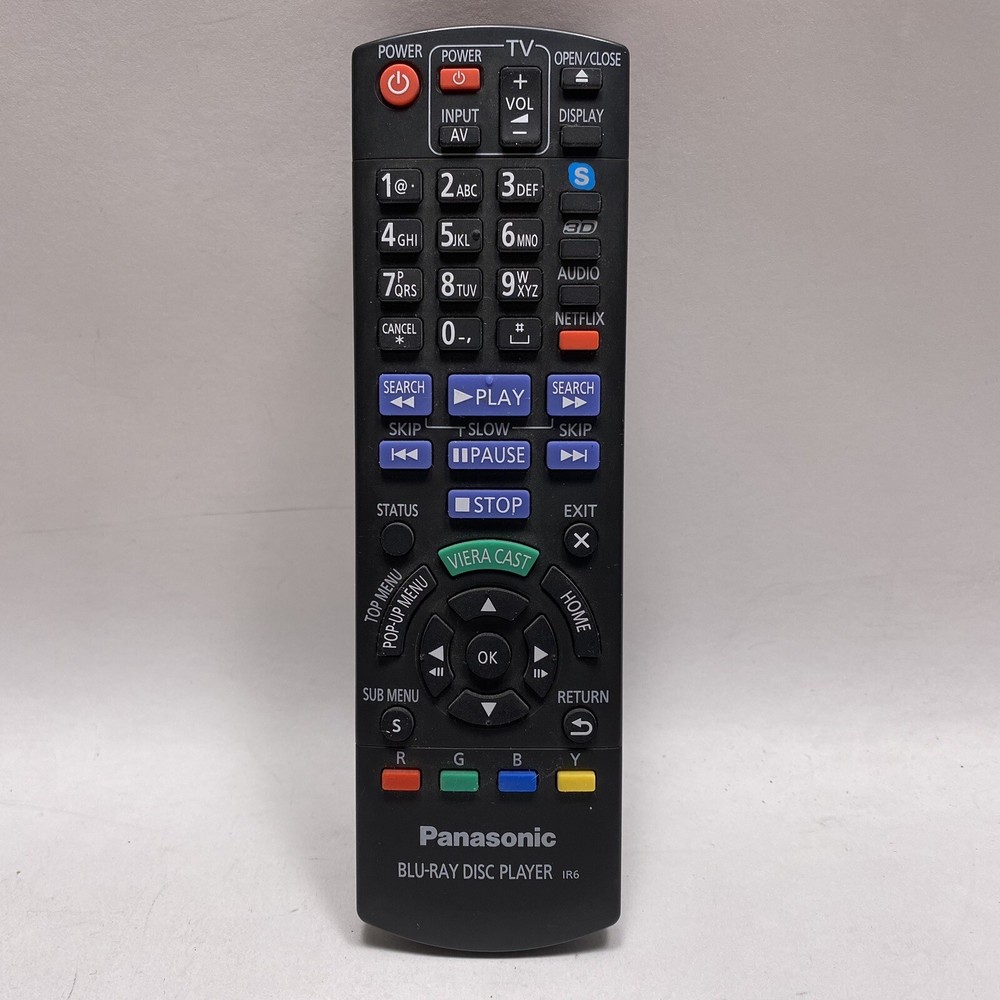 Genuine Panasonic N2QAYB000574 Blu-Ray Player Remote Control IR6
