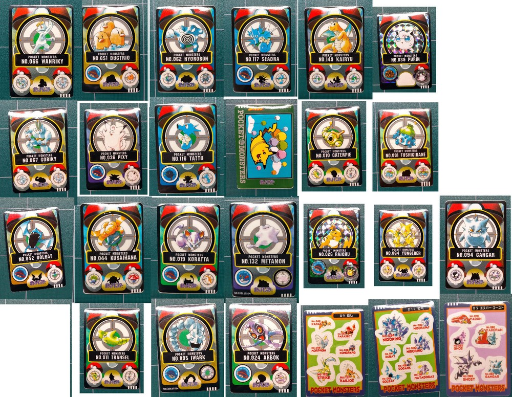Sealdass Japanese Pokemon Bandai Card Sticker carddass