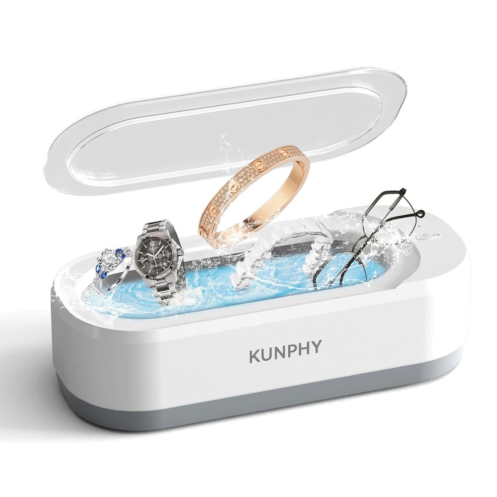 KUNPHY 46KHz Ultrasonic Jewelry Cleaner Machine Open Box
