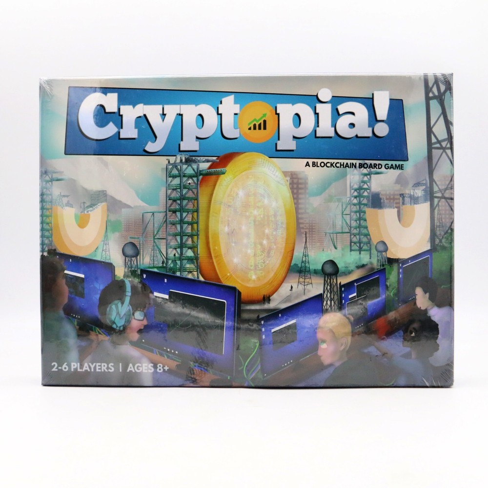Cryptopia Cryptocurrency Blockchain Board Game Family Educational Tech Investing-image