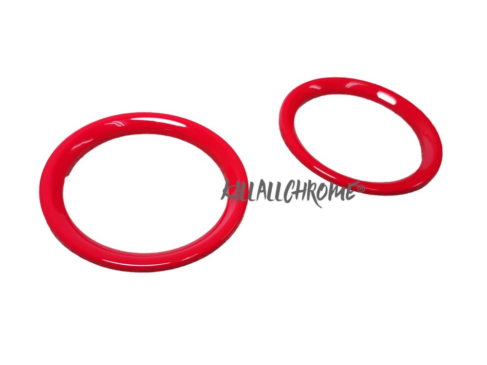 Abarth Gloss Air Vent Trim Covers for Series 3 Fiat 500 2007 - 2015 595 - RED