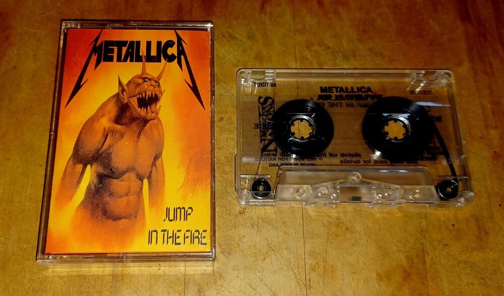 METALLICA JUMP IN THE FIRE VTG CASSETTE TAPE HEAVY METAL IMPORT ENGLAND (1983)🔥